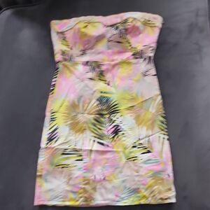 H&M Multicolor Leaf Print Dress
